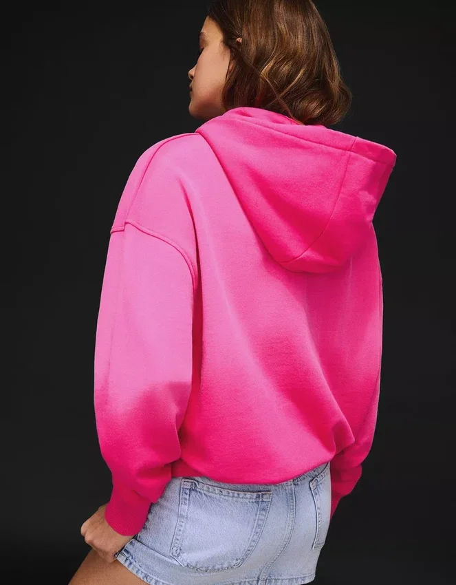 Oversize-Hoodie mit Reißverschluss Oversize-Hoodie mit Reißverschluss