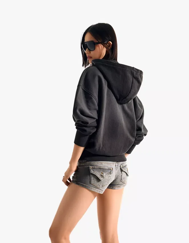 Oversize-Hoodie mit Reißverschluss Oversize-Hoodie mit Reißverschluss