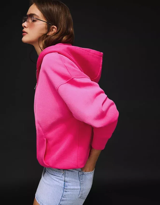 Oversize-Hoodie mit Reißverschluss Oversize-Hoodie mit Reißverschluss