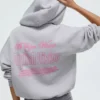 Oversize-Hoodie mit Reißverschluss und Aufdruck Oversize-Hoodie mit Reißverschluss und Aufdruck
