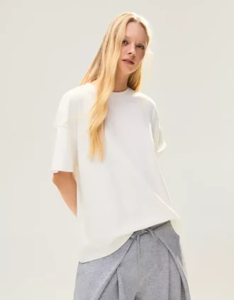 Oversize-Shorts mit kurzen Ärmeln – T-Shirts