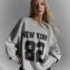 Oversize-Sweatshirt mit Aufdruck