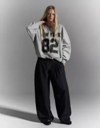 Oversize-Sweatshirt mit Aufdruck