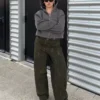 Oversize-Sweatshirt mit Reißverschluss und Neopren-Effekt Oversize-Sweatshirt mit Reißverschluss und Neopren-Effekt