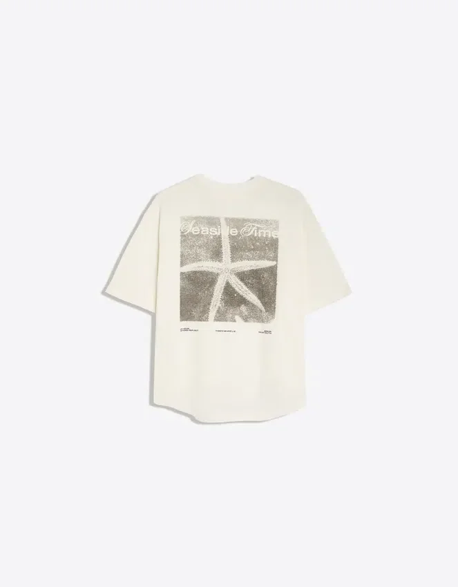 Oversize-T-Shirt mit Aufdruck Oversize-T-Shirt mit Aufdruck