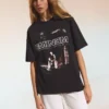 Oversize-T-Shirt mit kurzen Ärmeln und Eminem-Aufdruck
