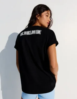 Oversize-T-Shirt mit Pitbull-Print