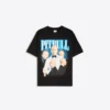 Oversize-T-Shirt mit Pitbull-Print Oversize-T-Shirt mit Pitbull-Print
