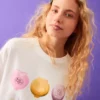 Oversize-T-Shirt mit Polly-Pocket-Aufdruck