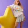 Oversize-T-Shirt mit Polly-Pocket-Aufdruck
