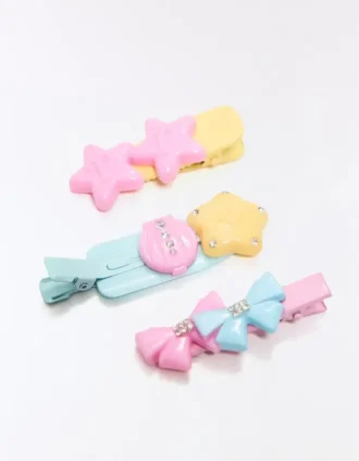Packung mit Polly Pocket-Fellclips Packung mit Polly Pocket-Fellclips