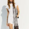 Paisley-Schal mit Fransen