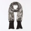 Paisley-Schal mit Fransen