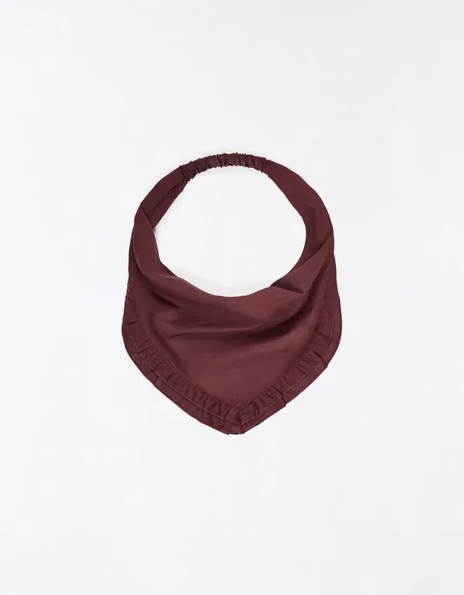 Pelz-Bandana mit Rüschen Pelz-Bandana mit Rüschen