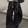 Plissee-Hose mit Doppelknopf
