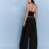 Plissee-Hose mit Doppelknopf – Hose