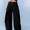Plissee-Hose mit Doppelknopf – Hose