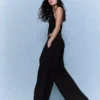 Plissee-Hose mit Doppelknopf – Hose