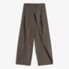 Plissee-Hose mit Doppelknopf