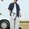 Plissierte Barrel-Jeans – Jeans – Herren Plissierte Barrel-Jeans – Jeans – Herren
