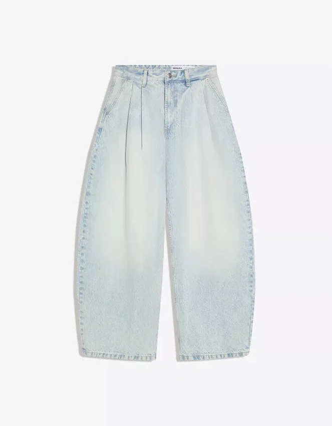 Plissierte Barrel-Jeans – Jeans – Herren Plissierte Barrel-Jeans – Jeans – Herren