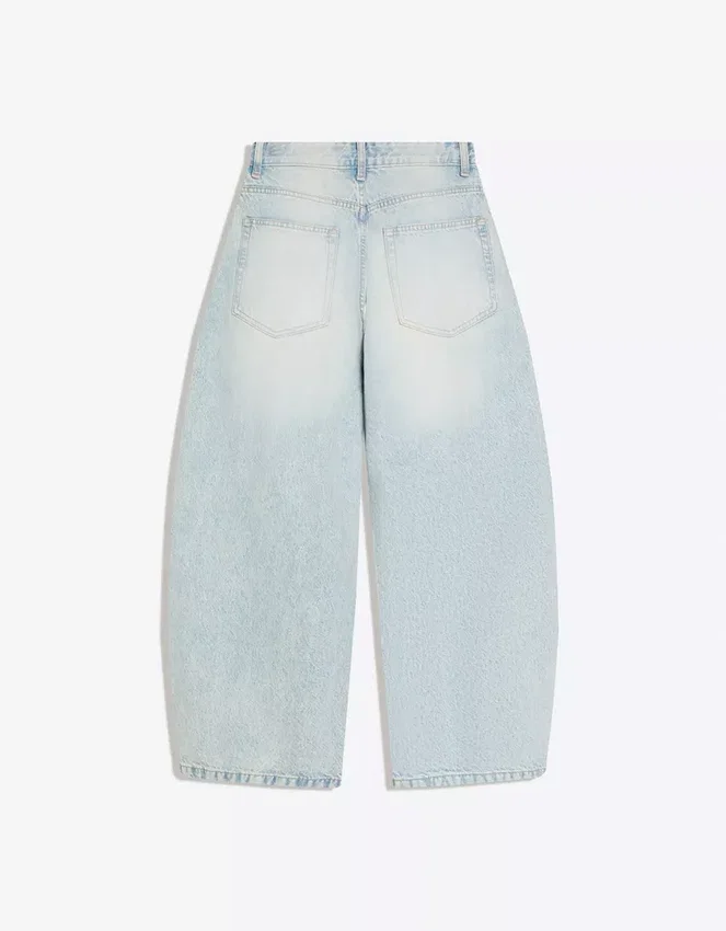 Plissierte Barrel-Jeans – Jeans – Herren Plissierte Barrel-Jeans – Jeans – Herren
