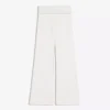 Plüsch-Hose mit ausgestelltem Bein und Aufnäher Plüsch-Hose mit ausgestelltem Bein und Aufnäher