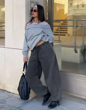 Plüsch-Hose mit Stoppern
