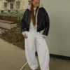 Plüsch-Hose mit Stoppern – #Bershkastyle – Damen Plüsch-Hose mit Stoppern – #Bershkastyle – Damen