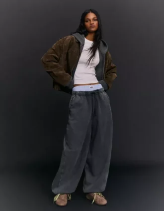 Plüsch-Hose mit Stoppern – Hose