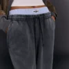 Plüsch-Hose mit Stoppern – Hose