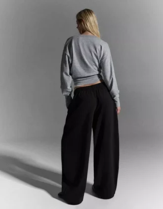 Plüsch-Hose mit Stoppern – Hosen – Damen