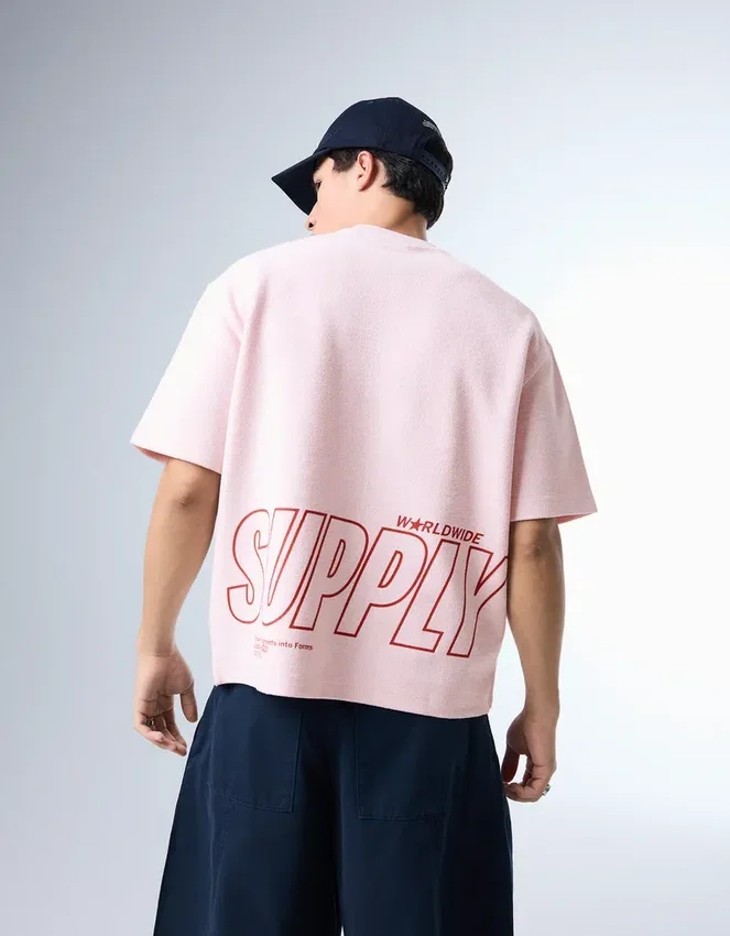 Plüsch-T-Shirt mit Aufdruck – T-Shirts und Poloshirts Plüsch-T-Shirt mit Aufdruck – T-Shirts und Poloshirts