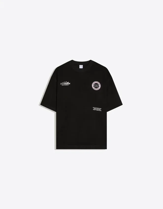Plüsch-T-Shirt mit Aufdruck – T-Shirts und Poloshirts Plüsch-T-Shirt mit Aufdruck – T-Shirts und Poloshirts