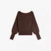 Pullover mit asymmetrischem, geripptem Saum Pullover mit asymmetrischem, geripptem Saum
