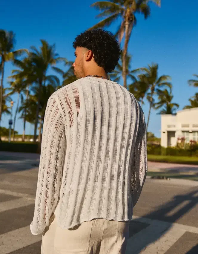 Pullover mit offenem Strickmuster – Pullover und Strickjacken Pullover mit offenem Strickmuster – Pullover und Strickjacken
