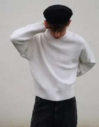 Pullover mit Rundhalsausschnitt – #Bershkastyle – Herren Pullover mit Rundhalsausschnitt – #Bershkastyle – Herren