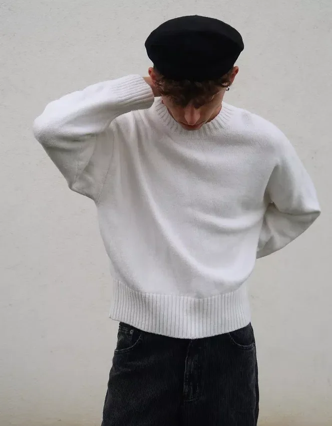 Pullover mit Rundhalsausschnitt – #Bershkastyle – Herren Pullover mit Rundhalsausschnitt – #Bershkastyle – Herren