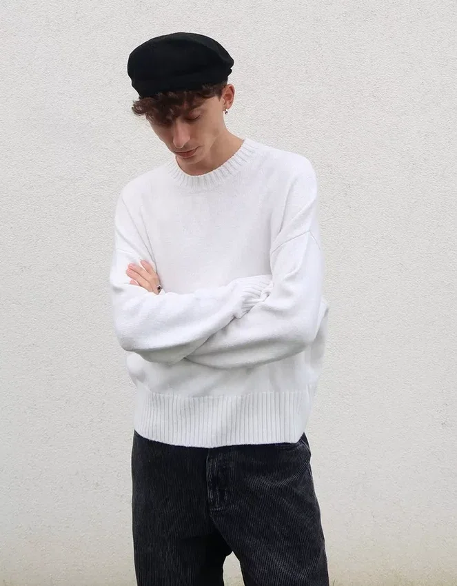 Pullover mit Rundhalsausschnitt – #Bershkastyle – Herren Pullover mit Rundhalsausschnitt – #Bershkastyle – Herren