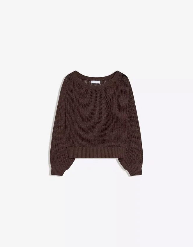 Rustikaler Pullover mit Lochmuster Rustikaler Pullover mit Lochmuster
