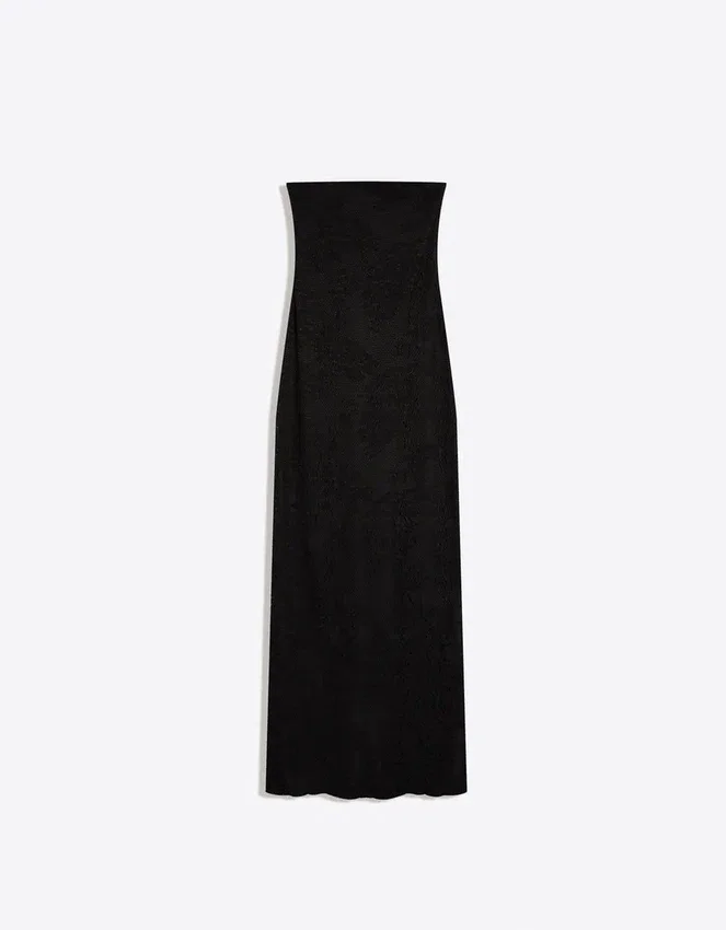 Rustikales Bandeau-Midi-Kleid Rustikales Bandeau-Midi-Kleid