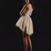 Satin-Bustier-Kleid