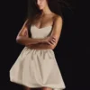 Satin-Bustier-Kleid