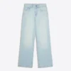 Schimmernde Jeans mit hoher Taille und Straight-Bein-Silhouette Schimmernde Jeans mit hoher Taille und Straight-Bein-Silhouette