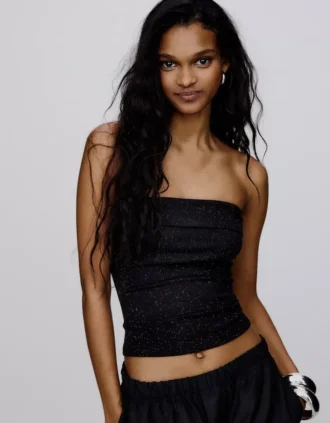 Schimmerndes Bandeau-Top Schimmerndes Bandeau-Top
