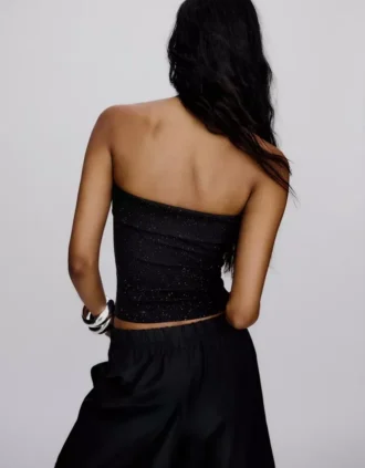 Schimmerndes Bandeau-Top Schimmerndes Bandeau-Top