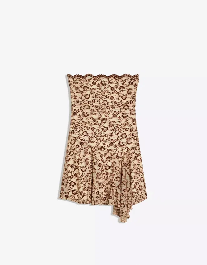 Schulterfreies Minikleid Schulterfreies Minikleid
