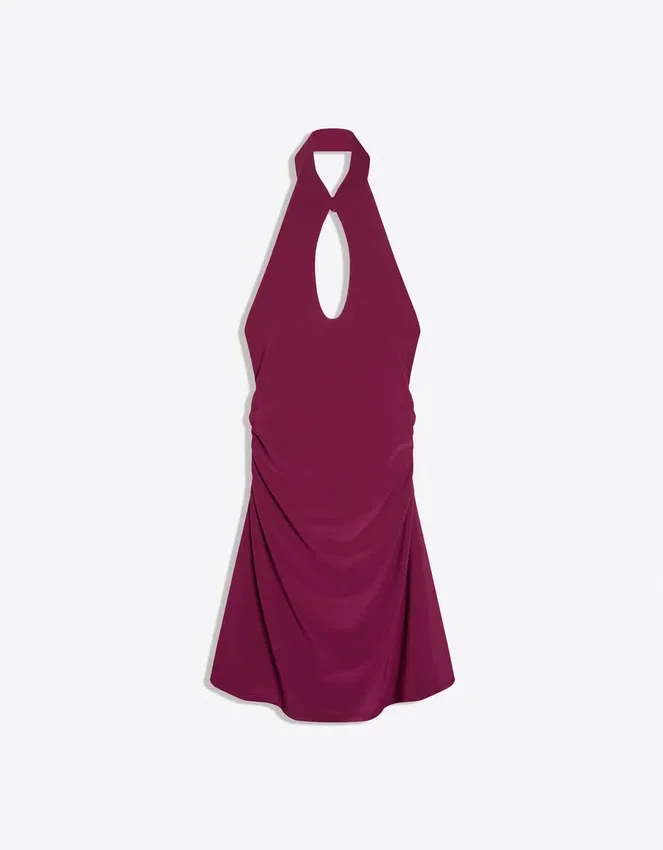 Schulterfreies Neckholder-Kleid Schulterfreies Neckholder-Kleid