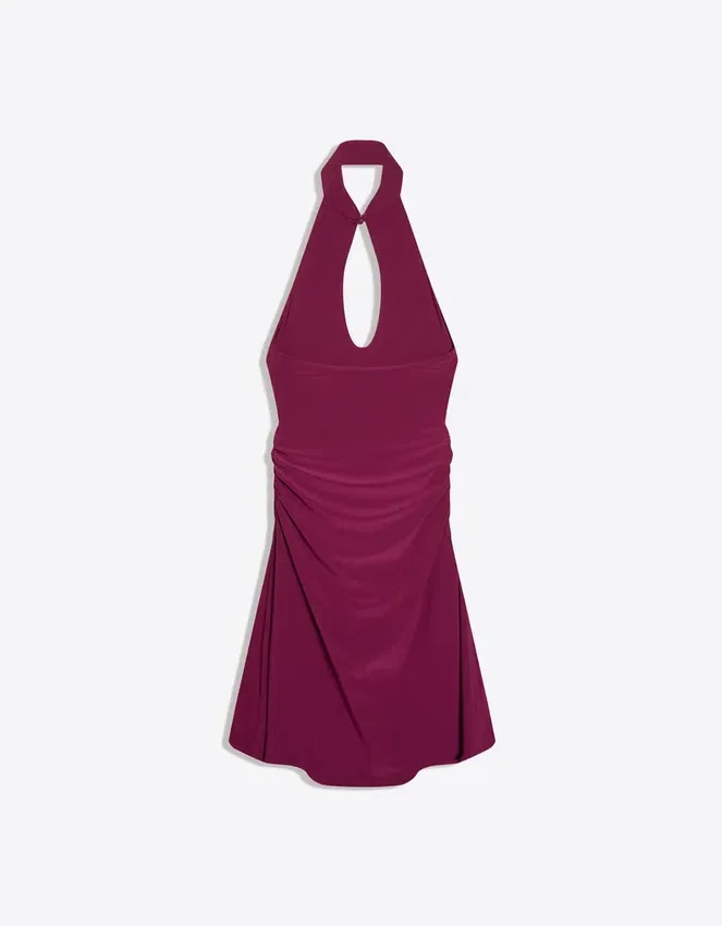 Schulterfreies Neckholder-Kleid Schulterfreies Neckholder-Kleid