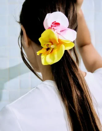 Set mit Blumen-Haarspangen Set mit Blumen-Haarspangen